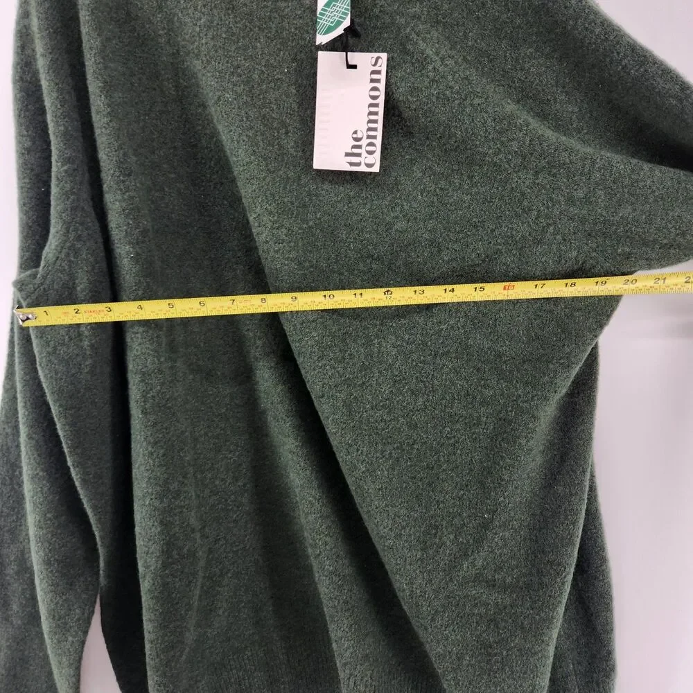 The Commons Men's Green Medium Brushed Crewneck NWT‎ Wool Blend